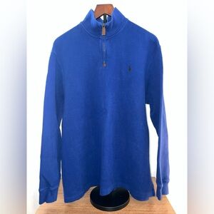 Polo Ralph Lauren Royal Blue 1/4 Zip Pullover Size XL